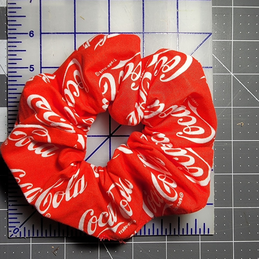 Handmade Coca cola Hair Scrunchie